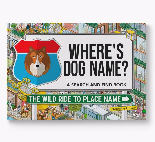 Personalised Rough Collie Book: Where's Rough Collie? Volume 3